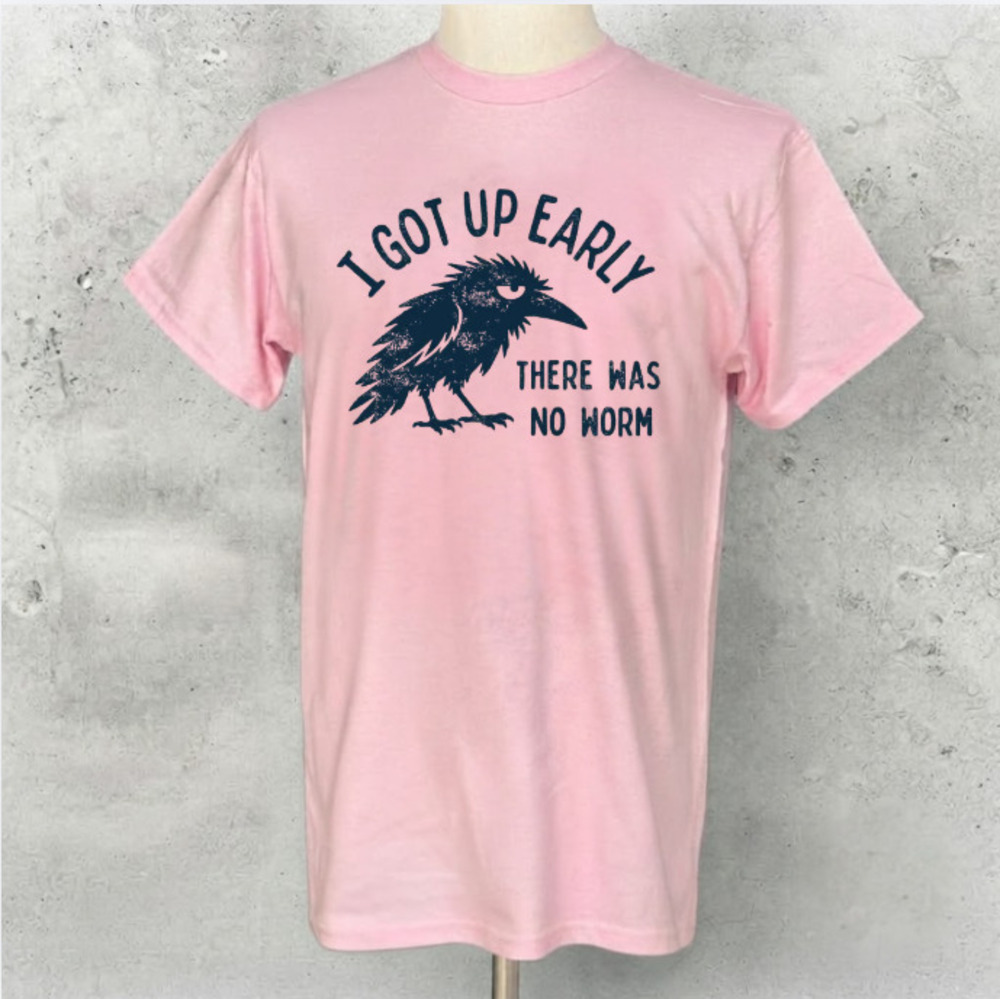 Grumpy Crow Bird Funny Quote Vintage Graphic T-Shirt